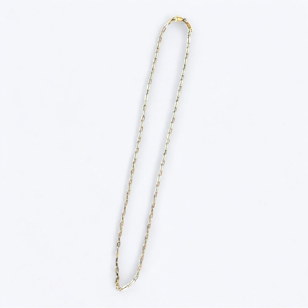 10K Solid Yellow Gold Paperclip Chain Necklace – 16” Length, 2.25mm Width